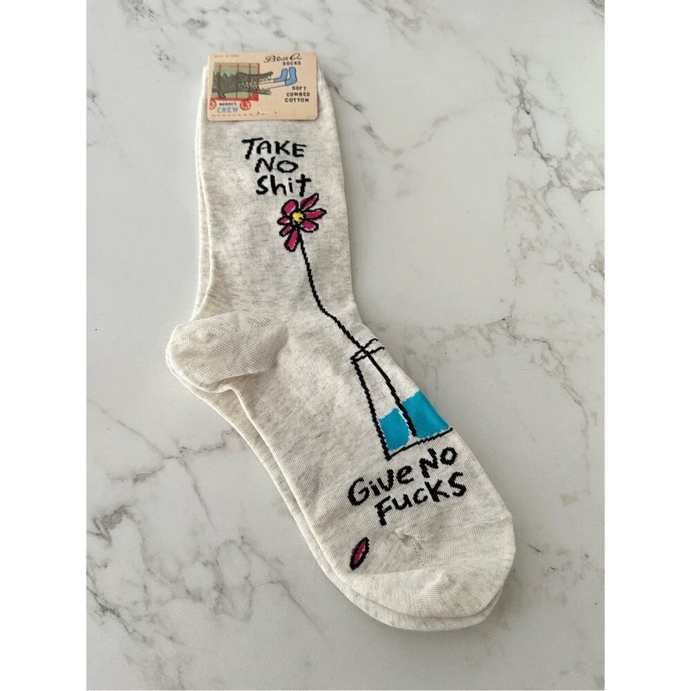 Blue Q Novelty Socks Women Size 5-10 NEW Foul Language